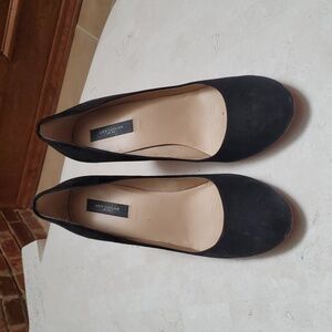 Ann Taylor Black Suede Women's Heel - 7 1/2